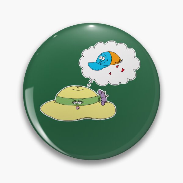 Item preview, Funny Hat Romance Cartoon | Cute Sun Hat Daydreaming Meme designed and sold by MyxaART.