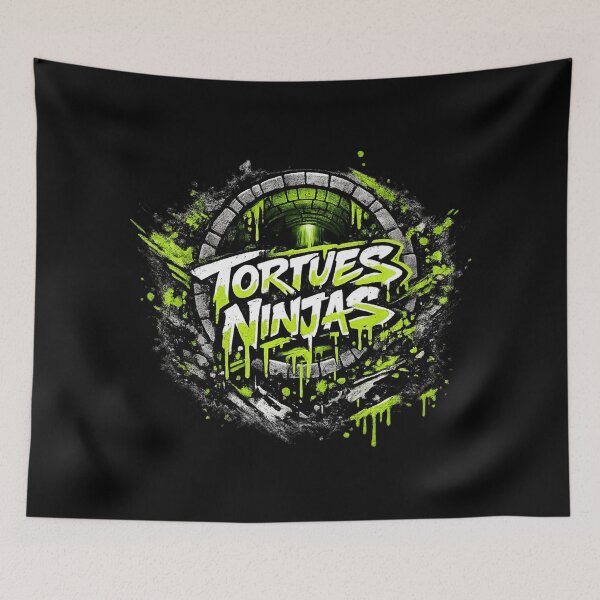 Item preview, Teenage Mutant Ninja Turtles Street Art Grime Logo Vintage designed and sold by killem667.