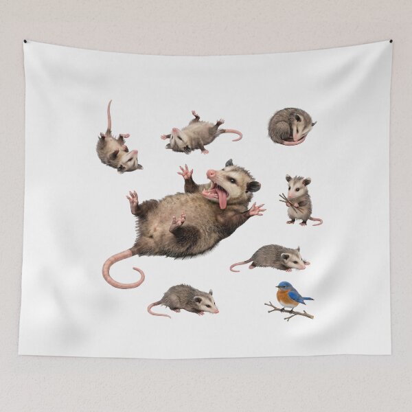 Item preview, Funny Possums Playing Dead Trash Cat Animal Meme designed and sold by TeeARTHY.