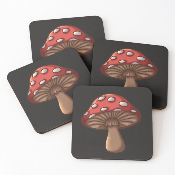 Item preview, Midnight mushroom - Amantia Muscaria - dark fairytale designed and sold by OhNoNotAgain42.