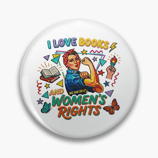 Item preview, I Love Books And Women's Rights  Rosie the riveter  Feminist designed and sold by TeeARTHY.