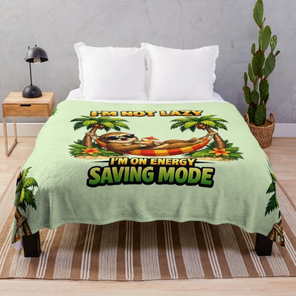 Item preview, I’m Not Lazy Energy Saving Mode designed and sold by BagFactoryUK.