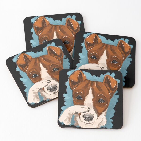 Item preview, Cute jack russell - Dog Covering Nose designed and sold by Antiope33.
