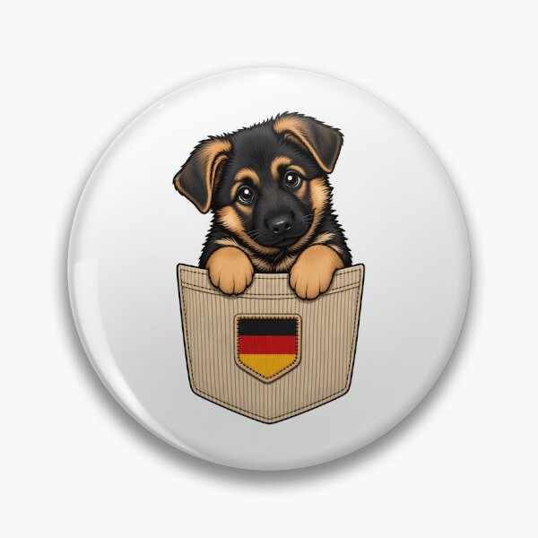 Item preview, Cute German Shepherd Pocket Pal designed and sold by puredevn.