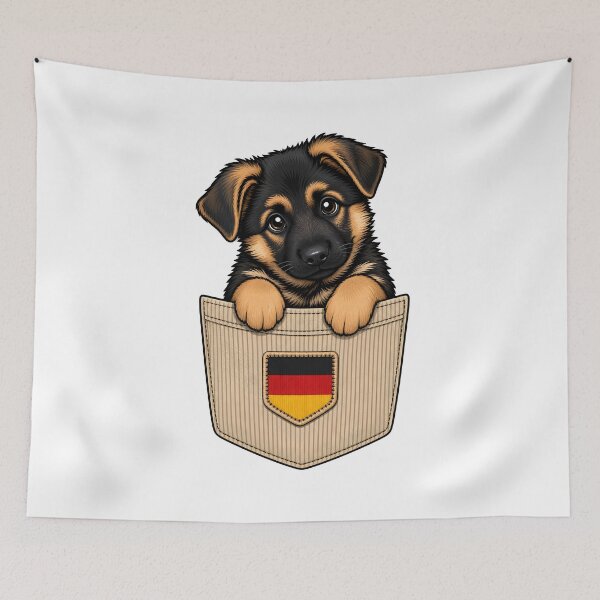Item preview, Cute German Shepherd Pocket Pal designed and sold by puredevn.