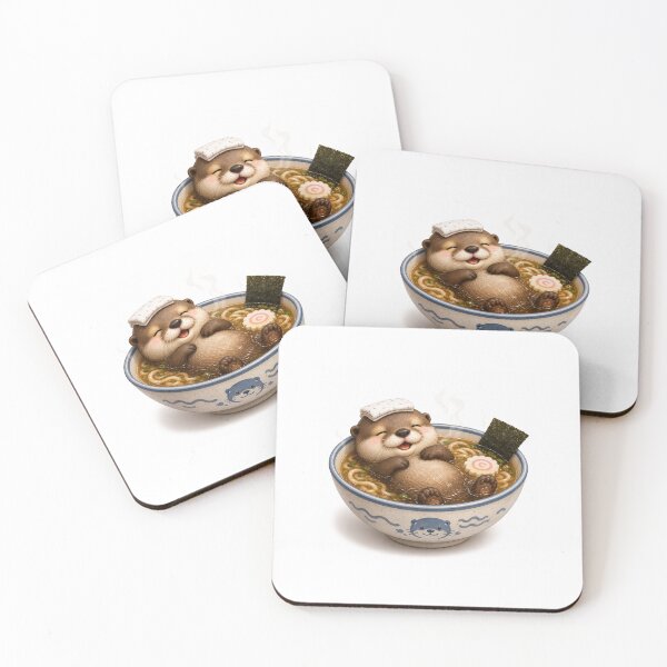 Item preview, Otter Floating in a Soup Bowl  designed and sold by QuirkNest Studio .