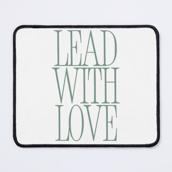 Item preview, Lead With Love - Sage Green Inspirational Typography designed and sold by HYPNK.