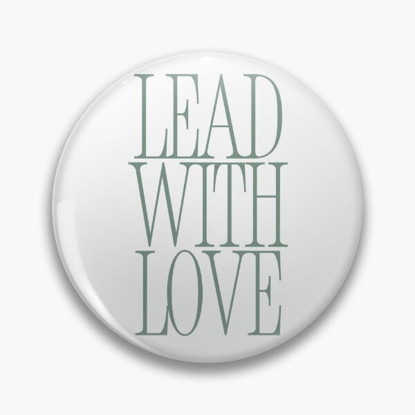 Item preview, Lead With Love - Sage Green Inspirational Typography designed and sold by HYPNK.