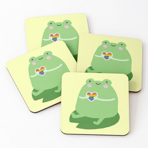Item preview, Proud to be a Froge Pride Month Celebration Frog Holding a Rainbow Heart designed and sold by MakersFolly.
