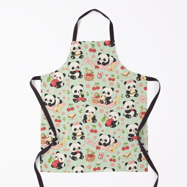 Item preview, Panda Cherry Picnic Pattern designed and sold by Soft Berry Studio.