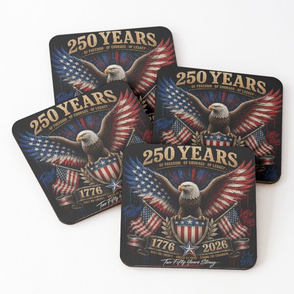 Item preview, America 250 Years Patriotic Bald Eagle designed and sold by the-TeeSpark.