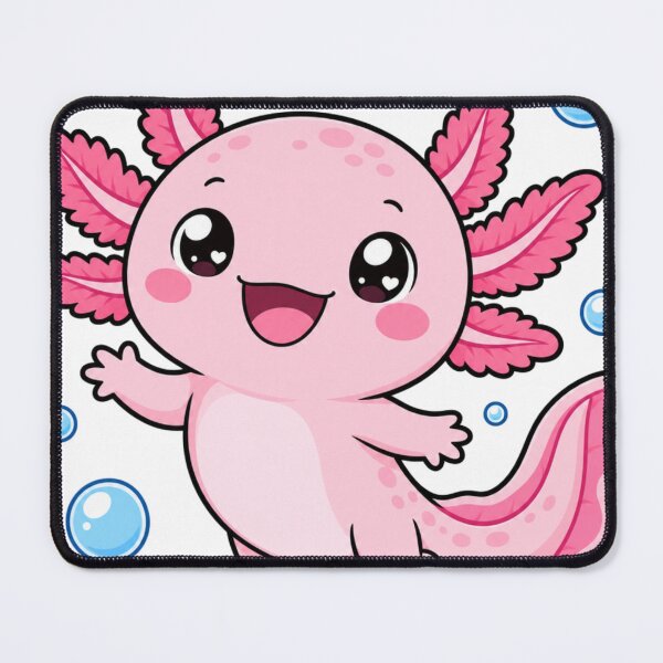 Item preview, Stay Axolotastic Cute Kawaii Axolotl with Bubbles designed and sold by BoosterShop.