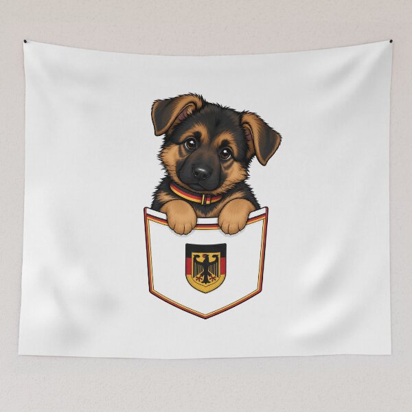 Item preview, Cute German Shepherd Pocket Pal designed and sold by puredevn.