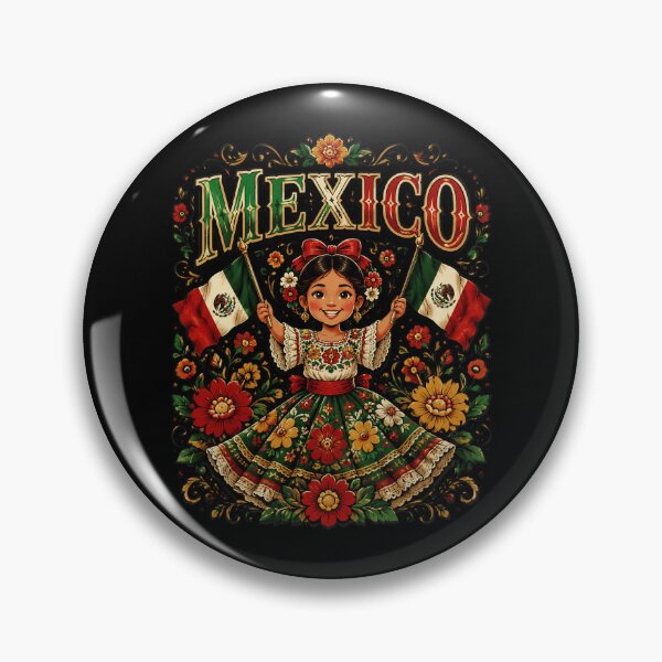 Item preview, Viva Mexico Mexican Girl Flag Independence Day designed and sold by OlakunleOloroz.