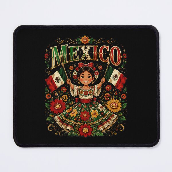 Item preview, Viva Mexico Mexican Girl Flag Independence Day designed and sold by OlakunleOloroz.