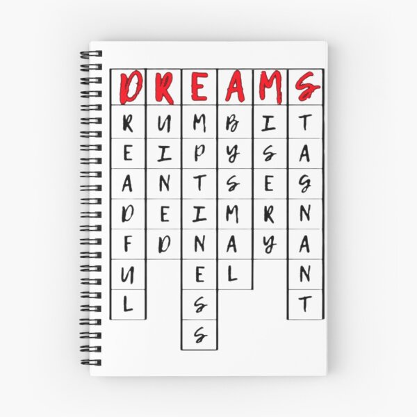 Item preview, Dreams Crossword  Dark Humor designed and sold by Stefanrajzer.
