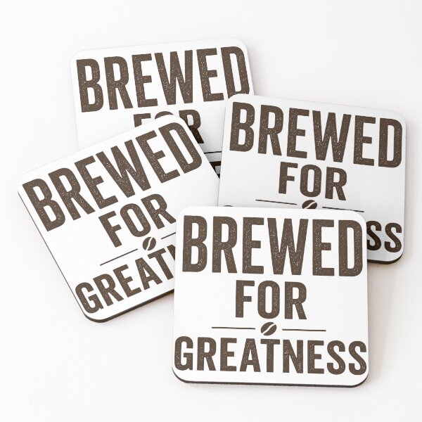 Item preview, Brewed For Greatness Coffee Lover T-Shirt | Motivational Coffee Quote | Minimalist Coffee Design designed and sold by MAPDDesigns.
