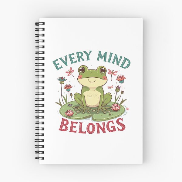 Item preview, Every Mind Belongs Cute Frog Autism Acceptance Neurodiversity designed and sold by EchoPrint Co..