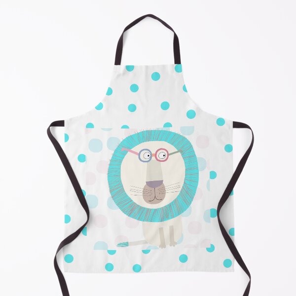Item preview, Electric Blue Lion with Polka Dot Design by Carla Daly designed and sold by Carla Daly.