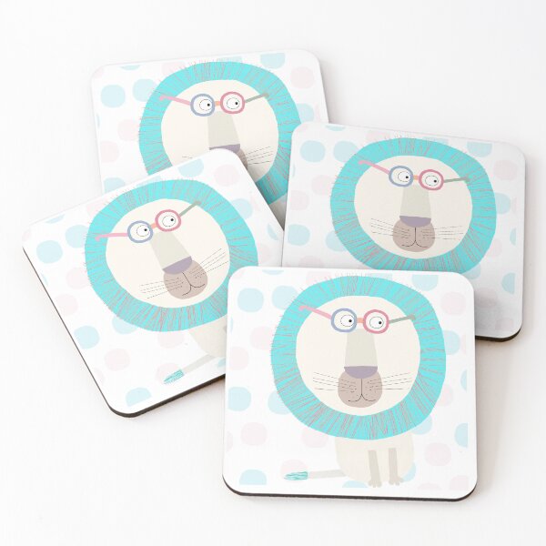 Item preview, Electric Blue Lion with Polka Dot Design by Carla Daly designed and sold by Carla Daly.