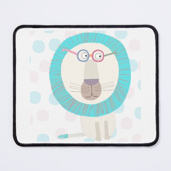 Item preview, Electric Blue Lion with Polka Dot Design by Carla Daly designed and sold by Carla Daly.