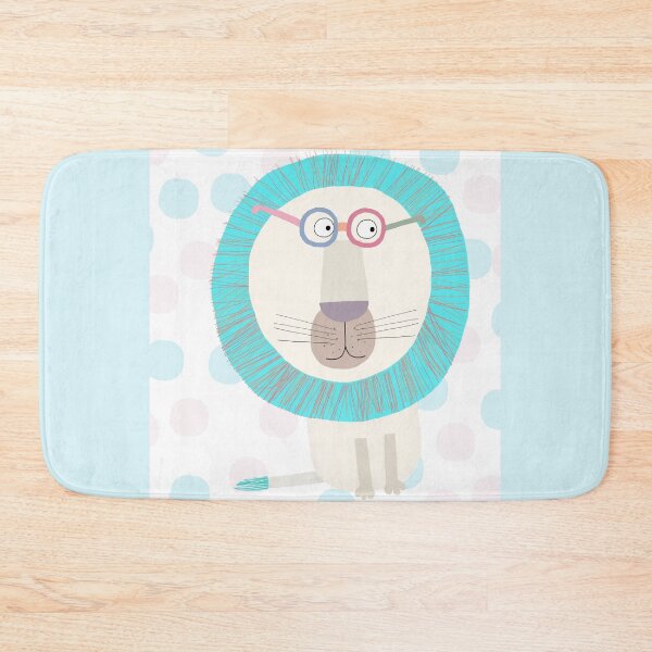 Item preview, Electric Blue Lion with Polka Dot Design by Carla Daly designed and sold by Carla Daly.