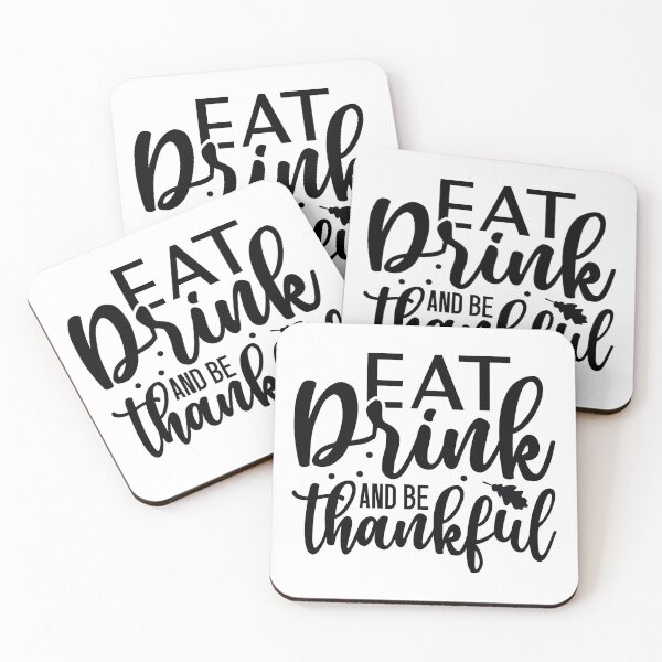 Item preview, Eat Drink And Be Thankful - Cute Thanksgiving Vibes Retro Vintage Aesthetic Autumn Family Feast Gift designed and sold by FuzionRaptor.