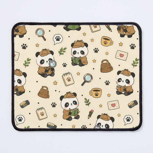 Item preview, Panda Detective Kawaii Mystery Pattern designed and sold by Soft Berry Studio.
