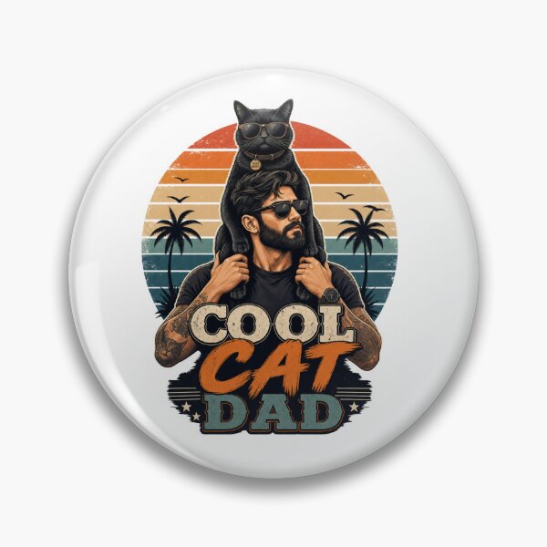 Item preview, Cool Black Cat Dad Sunglasses Retro Kawaii T-Shirt designed and sold by Ashley critters.