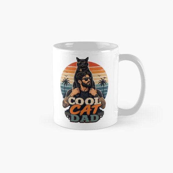 Item preview, Cool Black Cat Dad Sunglasses Retro Kawaii T-Shirt designed and sold by Ashley critters.