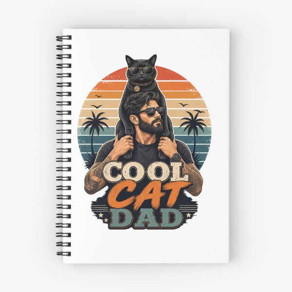 Item preview, Cool Black Cat Dad Sunglasses Retro Kawaii T-Shirt designed and sold by Ashley critters.