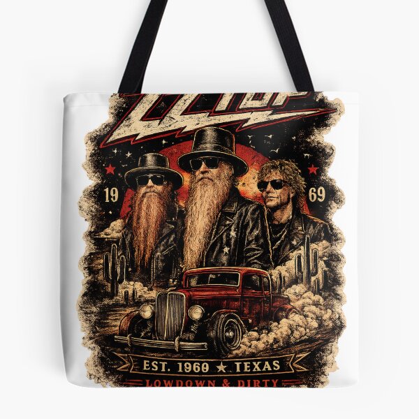 Item preview, ZZ TOP Vintage Texas Rock Band Retro Desert Hot Rod T-Shirt Design designed and sold by rafliynr.