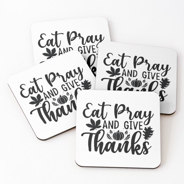 Item preview, Eat Pray And Give Thanks - Cute Thanksgiving Vibes Retro Vintage Aesthetic Autumn Family Feast Gift designed and sold by FuzionRaptor.
