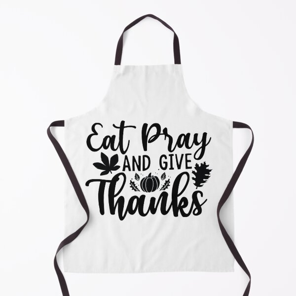 Item preview, Eat Pray And Give Thanks - Cute Thanksgiving Vibes Retro Vintage Aesthetic Autumn Family Feast Gift designed and sold by FuzionRaptor.
