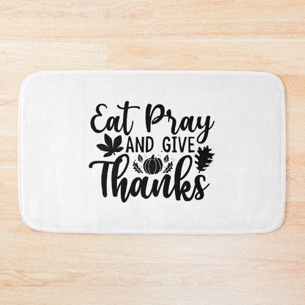 Item preview, Eat Pray And Give Thanks - Cute Thanksgiving Vibes Retro Vintage Aesthetic Autumn Family Feast Gift designed and sold by FuzionRaptor.