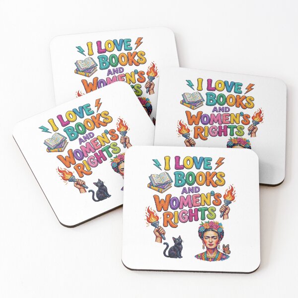 Item preview,  I Love Books And Women's Rights Frida Kahlo  Feminist designed and sold by TeeARTHY.