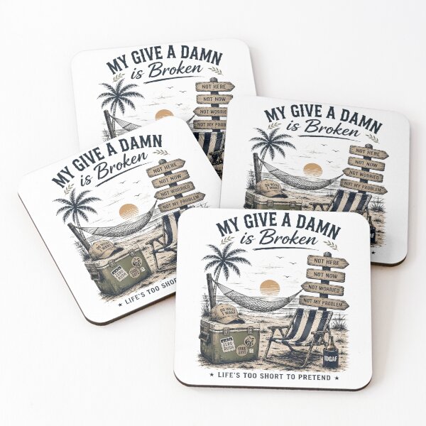 Item preview, My Give A Damn is Broken Beach Retro Too Old to Care Club designed and sold by ivotee.
