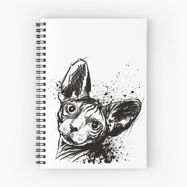 Item preview, Sphynx Cat Ink Portrait Artwork designed and sold by Inkversed.