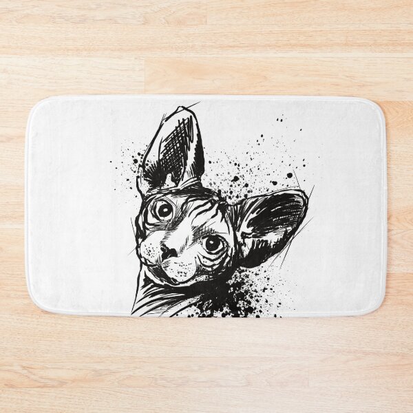 Item preview, Sphynx Cat Ink Portrait Artwork designed and sold by Inkversed.