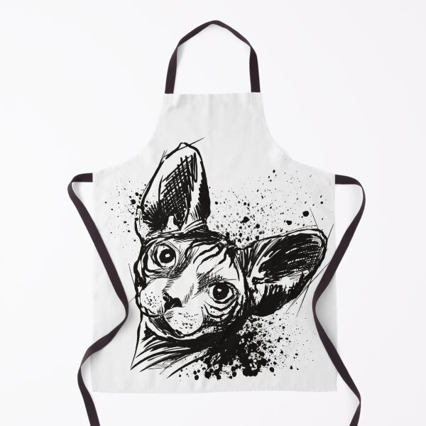 Item preview, Sphynx Cat Ink Portrait Artwork designed and sold by Inkversed.