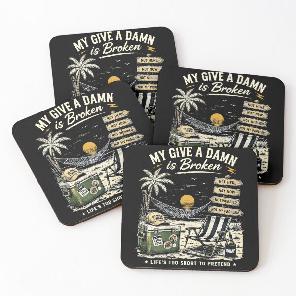 Item preview, My Give A Damn is Broken Beach Retro Too Old to Care Club designed and sold by ivotee.