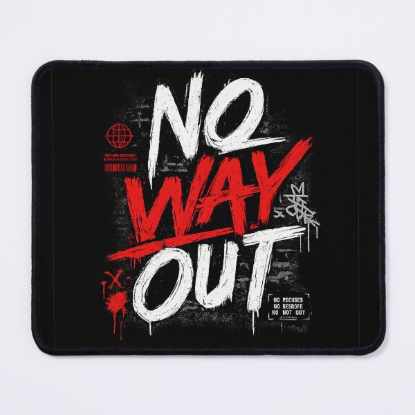 Item preview, No Way Out Streetwear Shirt | Urban Graffiti Typography Graphic Tee designed and sold by GarnerSupplyCo.