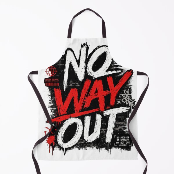 Item preview, No Way Out Streetwear Shirt | Urban Graffiti Typography Graphic Tee designed and sold by GarnerSupplyCo.