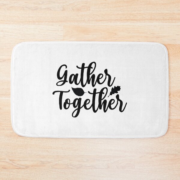 Item preview, Gather Together - Cute Thanksgiving Vibes Retro Vintage Aesthetic Autumn Leaves Family Feast Gift designed and sold by FuzionRaptor.
