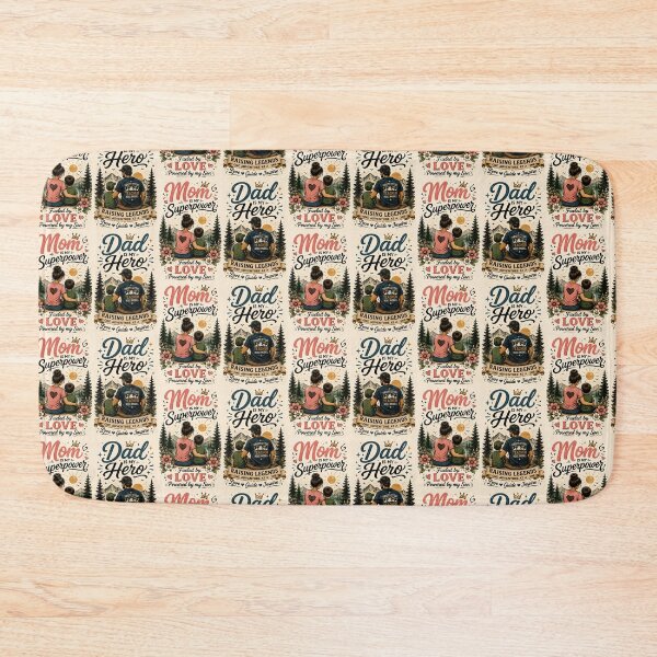 Item preview, Mom Is My Superpower & Dad Is My Hero – Family Love Collection designed and sold by FAZ-DESIGNS.