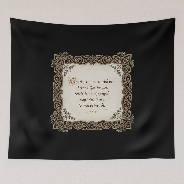 Item preview, Greetings Grace Be With You Christian Paul Letter Scripture Inspired designed and sold by Redgiant87x.