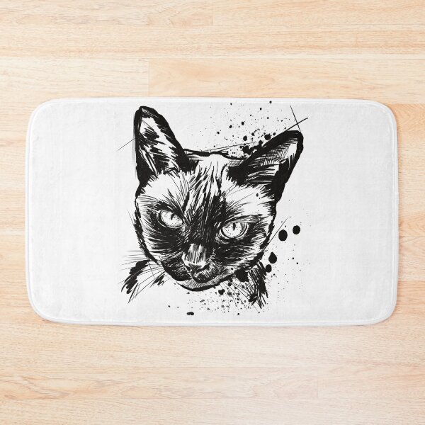 Item preview, Siamese Cat Ink Sketch Portrait designed and sold by Inkversed.