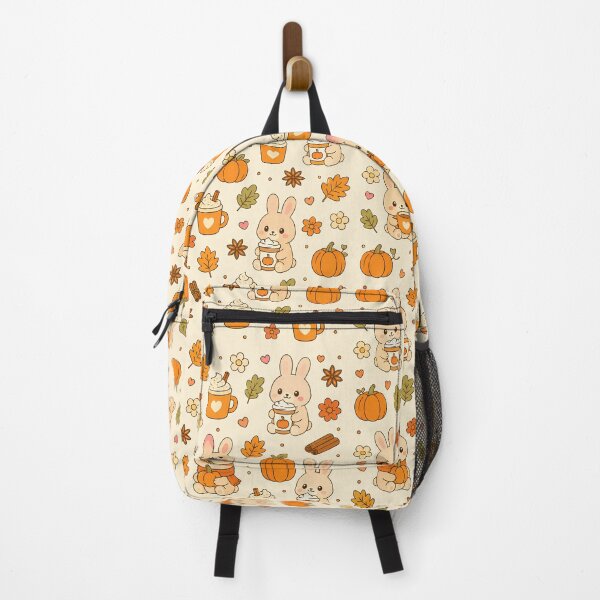 Item preview, Bunny Pumpkin Spice Kawaii Pattern designed and sold by Soft Berry Studio.