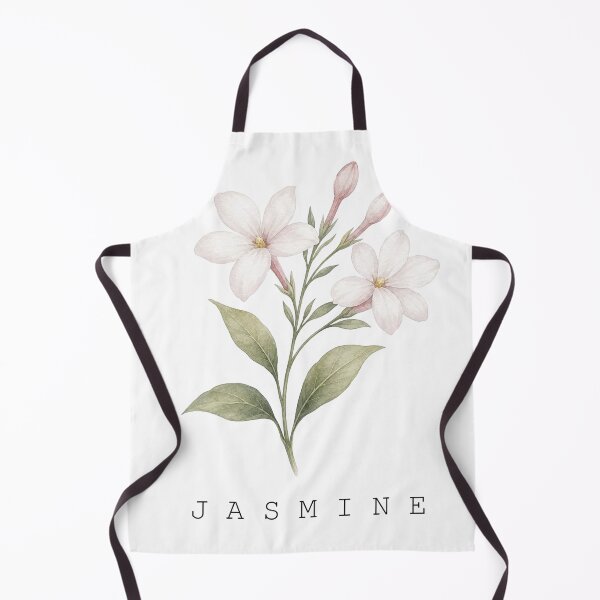 Item preview, Soft Pastel Watercolor Jasmine Flower Print With Typography designed and sold by FernLiz.