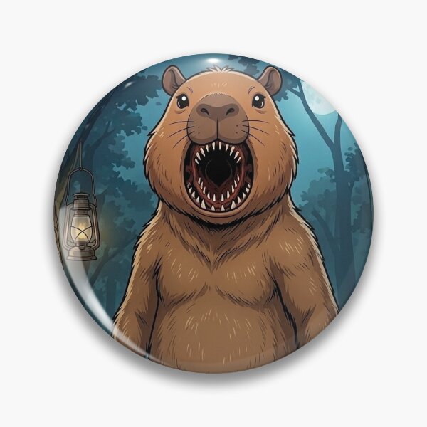 Item preview, Demogorgon Capybara Monster Mashup – Dark Forest Horror Art designed and sold by Lilith.3x313 Vault.